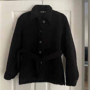 Short Teddy Wrap Coat